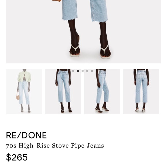 Re/done Comfort Stretch High Rise Stove Pipe jean - Picture 8 of 11